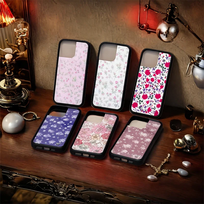 

Wildflower 3D Bloom Gardenia Lily wf Phone Case for iPhone 12 13 14 15 16 Pro Max 16 Plus Wildflower Cute Soft Edged Cover