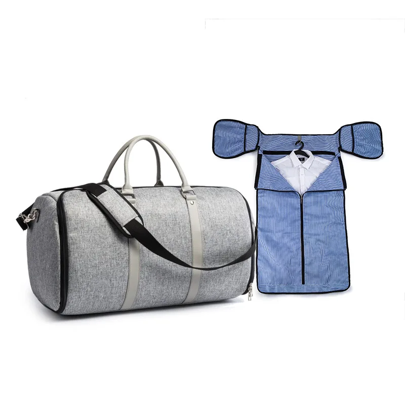 Novos sacos de vestuário para viagem grande saco de terno para homens duffle saco de bagagem das mulheres com alça de ombro porta fatos de viagem homem