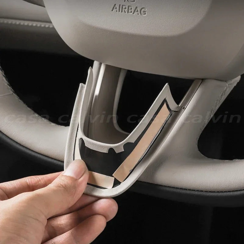 Under Steering Wheel Decal For NIO ES6 EC6 ET5T ES8 2023 2024 Leather Car Interior Modification Products Car Accessories