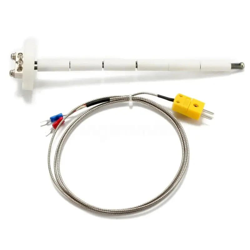 K-Type Thermocouple Block Ceramic Kiln Probe 2372/1300 Degree F/C 11G High Tool Temperature Controller Wire Extension