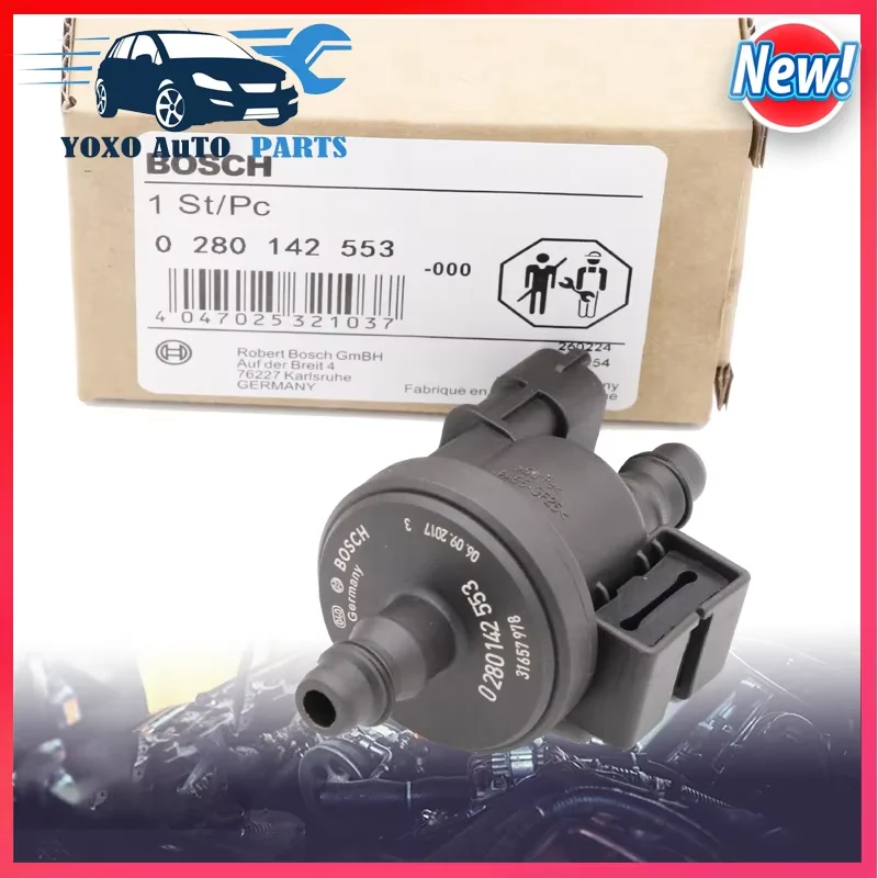0280142553 1PCS Solenoide de Vapor de Escape Purificador Compatible con VOLVO XC40 S90 XC90 XC60 0280142553 Piezas de Automóvil