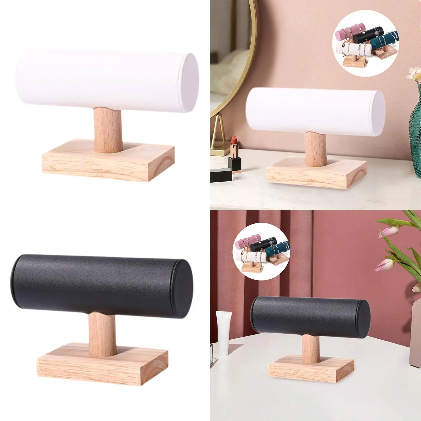 

Держатель для браслета, стабильный органайзер для ювелирных изделий, подставка для часов, стеллаж для хранения ювелирных изделий для наручных часов, резинки для волос, витрина