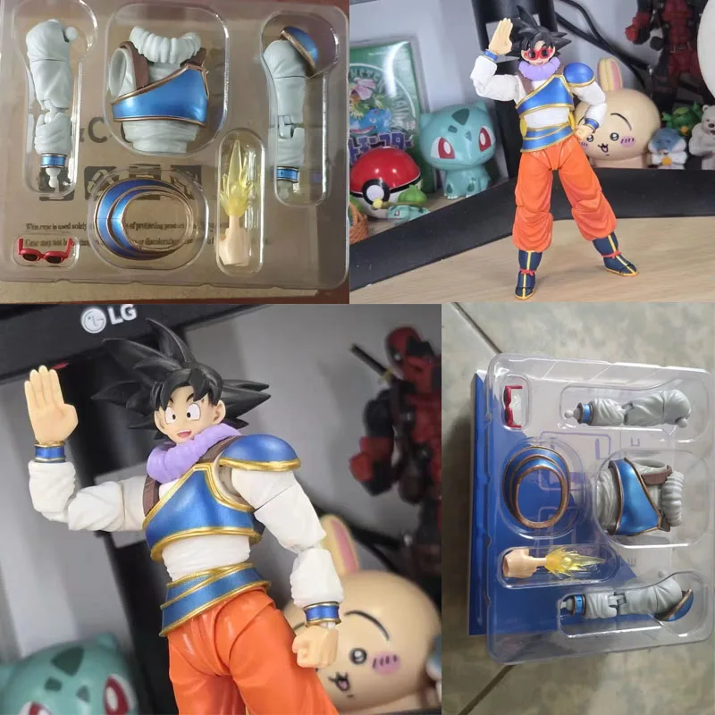 

Dragon Ball Shf Son Goku Chibi Action Figure With Instant Transmission Accessories For Clothes Doll Collection Decoration Gifts