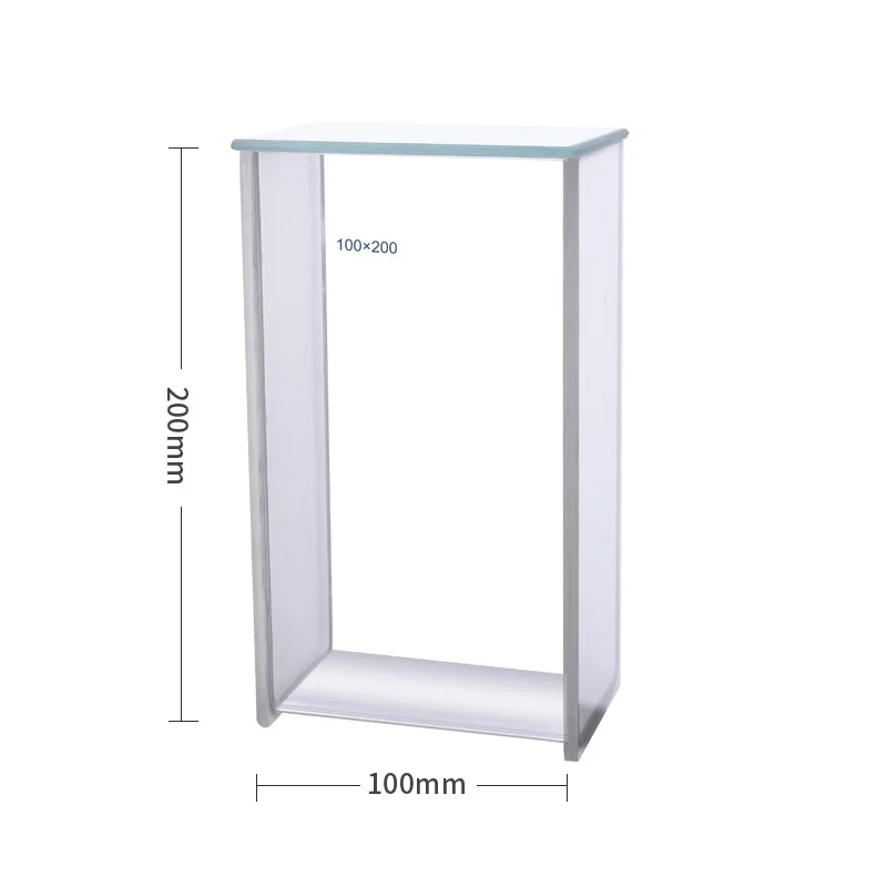 TLC Developing Tank - Vertical Single Glass Tank Laboratory Single Tank Solvent Glass Staining Chamber Dimension (L*H) 100*200mm