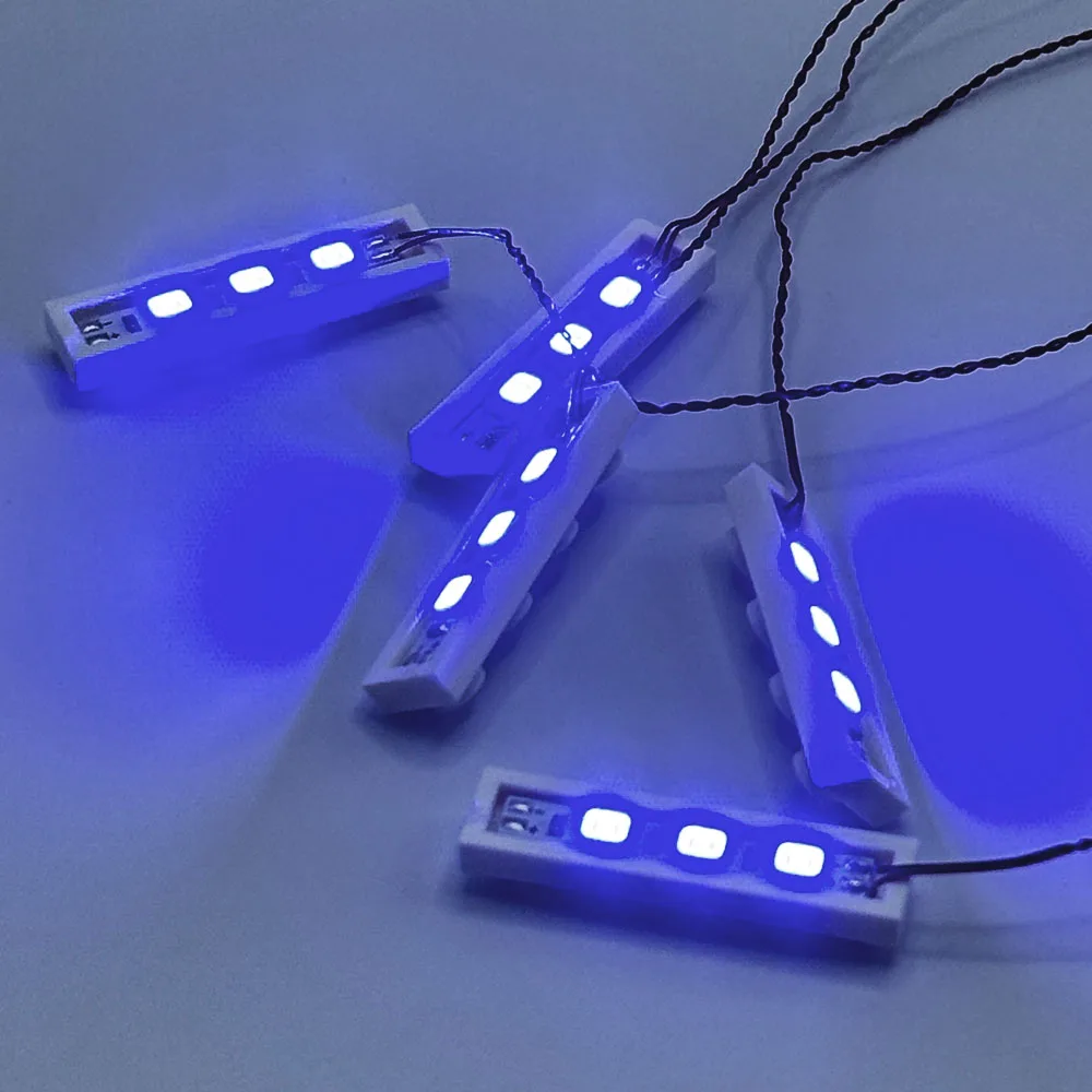 LYBMTWF 20 Stück 1×4 LED-DIY-Beleuchtungsset, LED-Lichtstein, kompatibel mit Lego-Baustein 3710