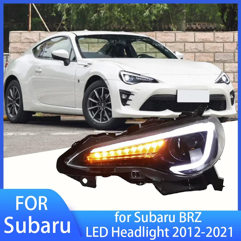 

OLANGDA 2 шт. фары для Subaru BRZ светодиодные фары 2012-2021 фары FT86 GT86 DRL указатель поворота дальнего света Angel Eye Projecto