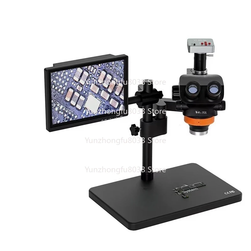 

701 Trinocular Microscope Mobile Repair Motherboard Soldering BGA Rework Station Machine Chip Circuit Board