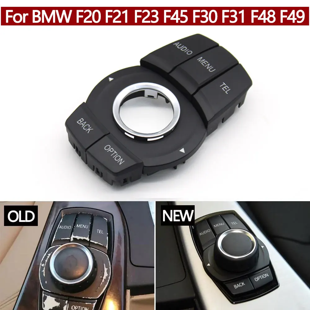 

Car Console CIC IDrive Multimedia Control Buttons Controller Switch Cover For BMW 1 2 3 4 X1 F30 F31 F34 F35 F20 F21 F22 F23 F45