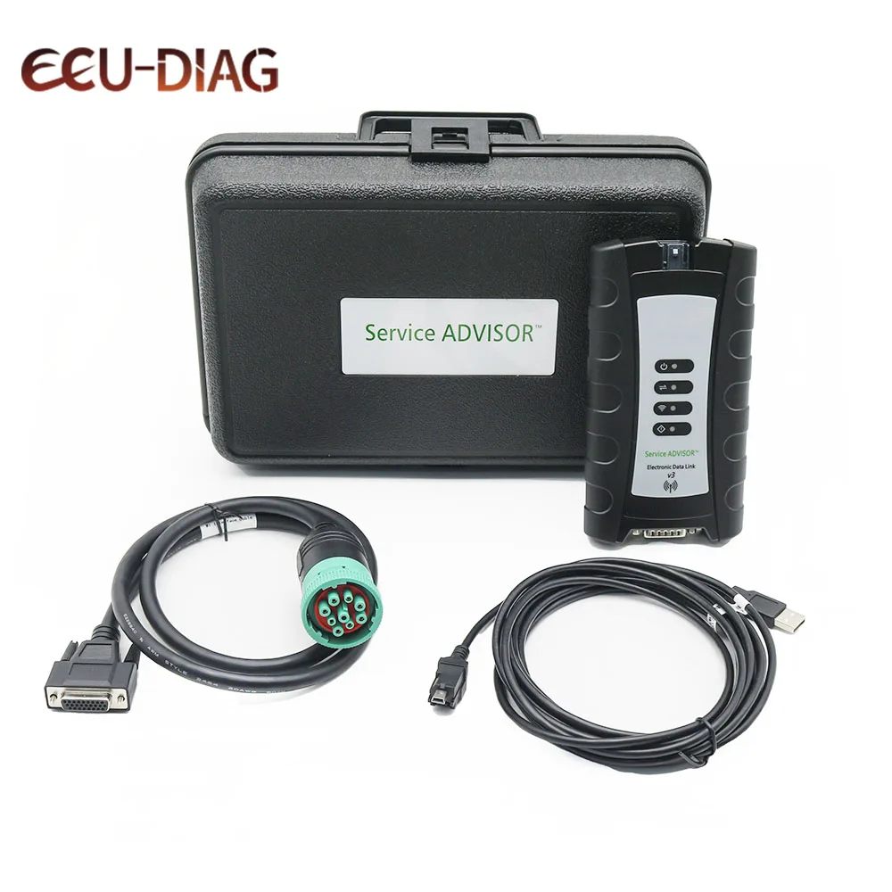 EDL V5.3 AG CF JD Truck Diagnostic Tool for EDL V3 Agricultural Tractor Heavy Vehicle Diagnostic Tools Kit with Laptop