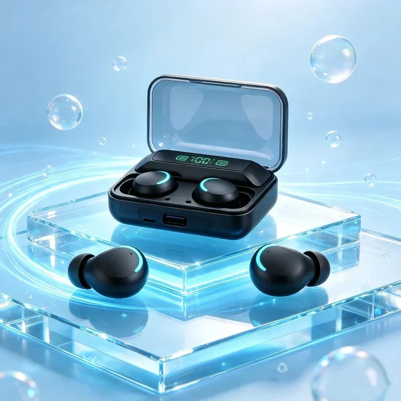 Multifunctional F9 Bluetooth Headset Hands-free Touch Waterproof 9D Stereo Bass Sports Headset for all smart phone