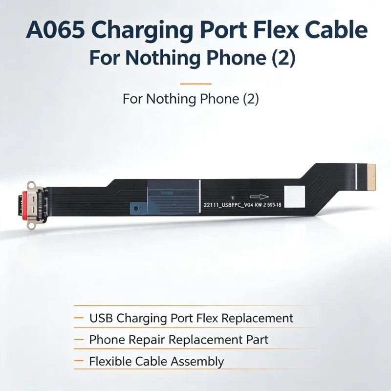 A52T Repair Parts A065 Charging Port Flex Cable For Nothing Phone(2) Replacement Part For Charging Port In For Nothing Phone(2)