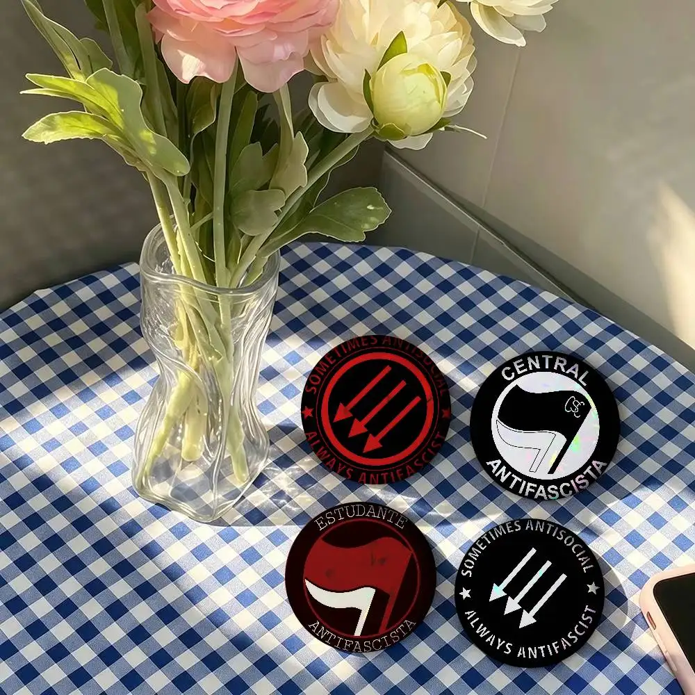 Antifa Anti Fascist Anti Cover   Anime Brooches Cute Cartoon Badge Jacket Jeans Lapel Pin Gift Accessorie