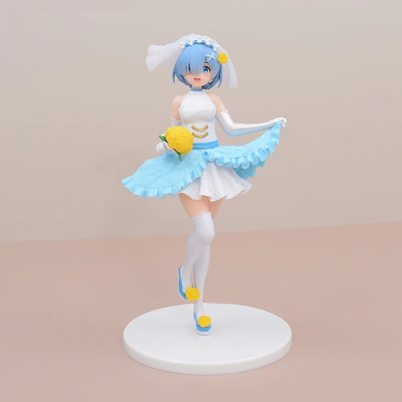 

Anime Character Hanfu Cherry Blossom Wedding Dress Rem Car Desktop Ornament Home Decoration Crafts Small Figurines & Miniatures