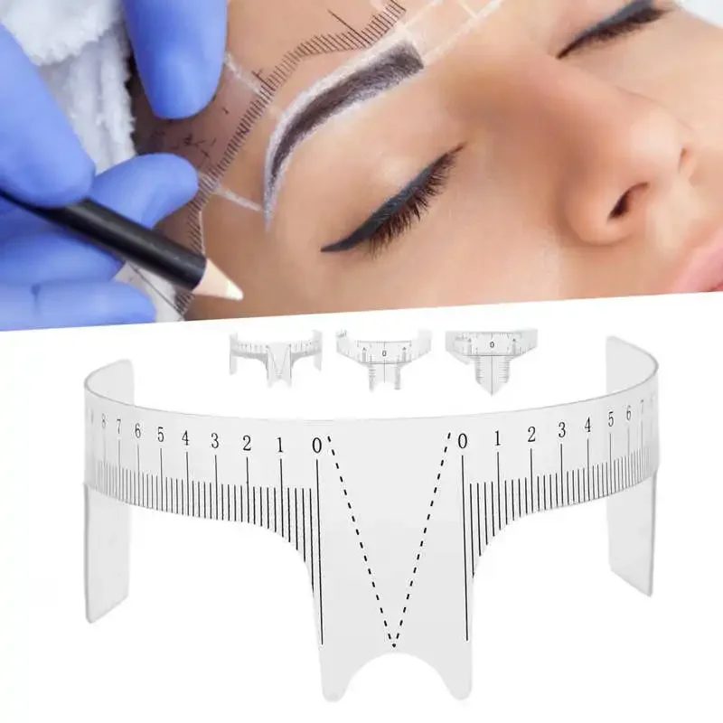 1pc Professional Eyebrow Positioning Ruler Microblading Brow Shape Design Ruler Measure Tool Semi-Permanent Makeup Tattoo Supply