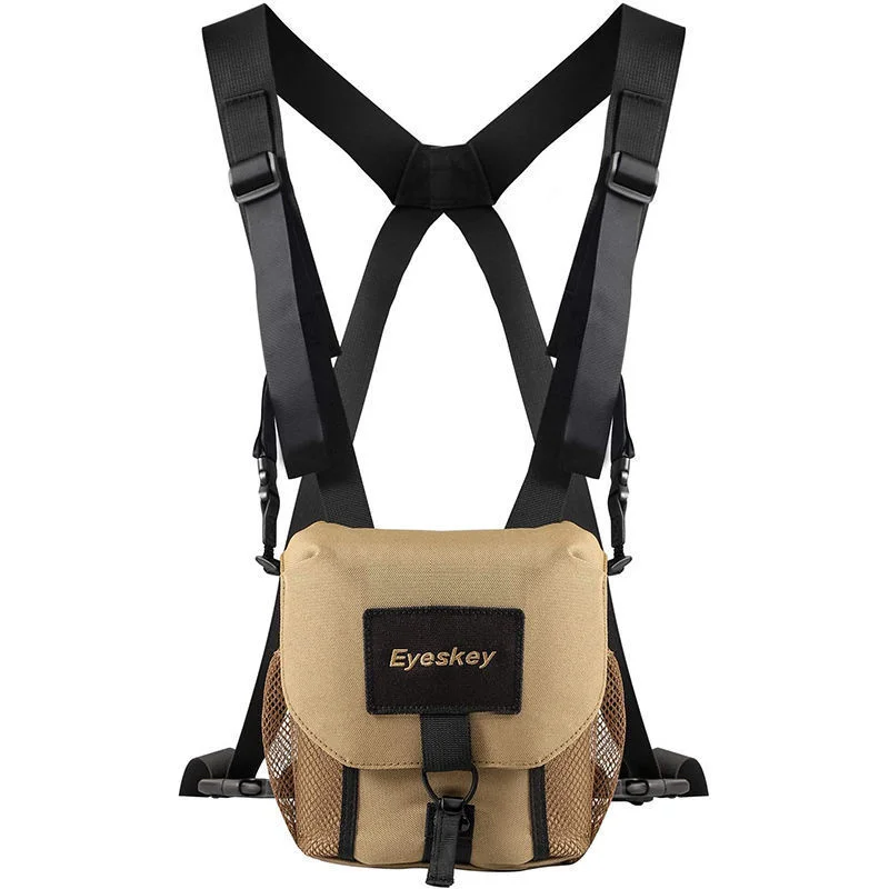 

Binocular Bag Camera Chest Pack Bag Waterproof Pouch for Outdoor Tactical Adjustable Large Capacity Hiking Chest Strap Bag