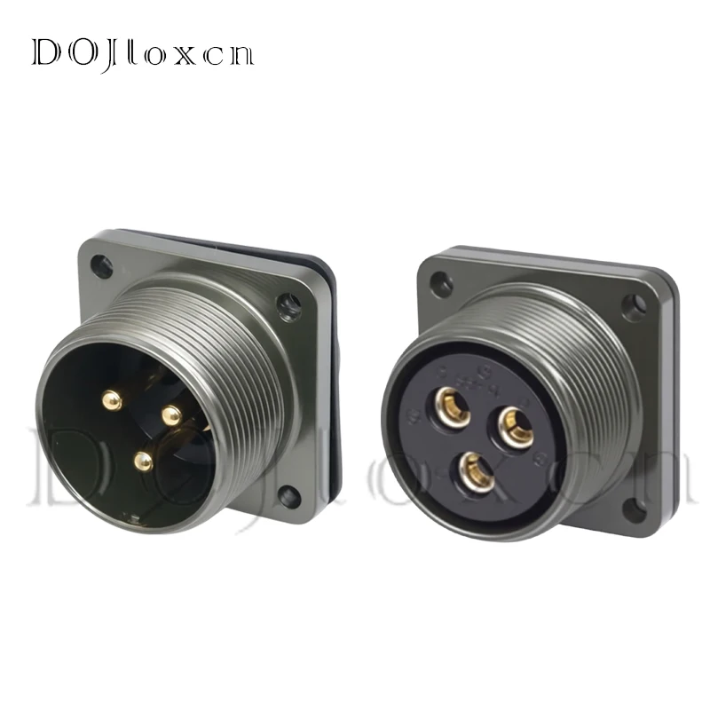 1/5/10 Sets 3 Pin Auto Waterproof Aviation Connector Plug MS3106A-20-19S Male Female Large Socket MS3102A-20-19P