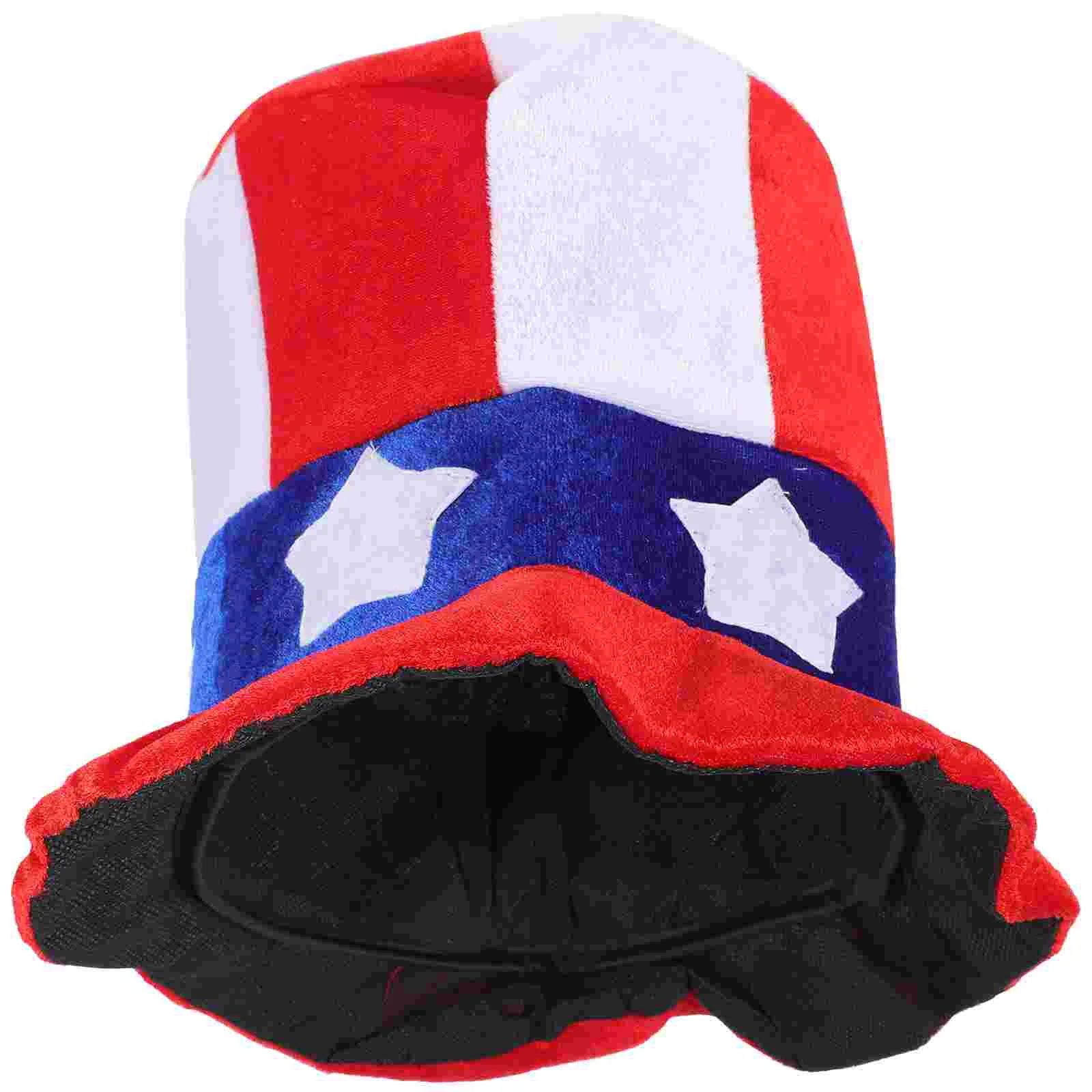

Red Hat Independence Day Top Hats for Men Patriotic Accessories Trucker Caps