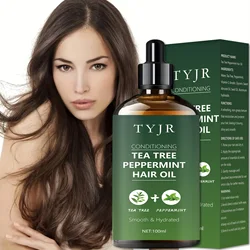 Tea tree peppermint oil for skin care, massage, shower, diffuser relaxing essential oil for face, body, nails, hair, eyelashes