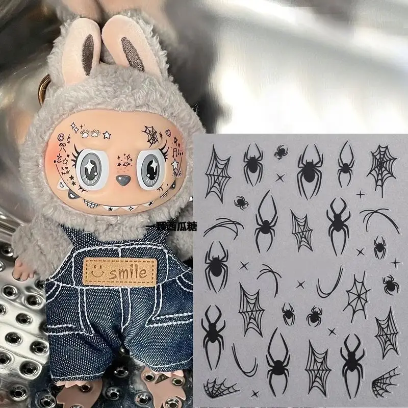 For Labubu Sticker Star Nail Sticker Diy Hit Product Labubu Face Sticker Highlighter Eye Sticker Dolls Accessories