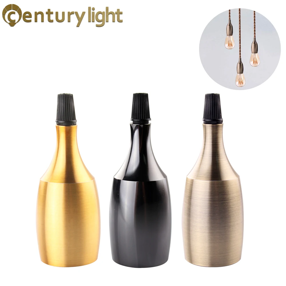 Pendant Lights E27 Light Bulb Socket Aluminum Base Industrial Fittings Edison Lamp Holder Fixture Decorative Cartridge Bottle