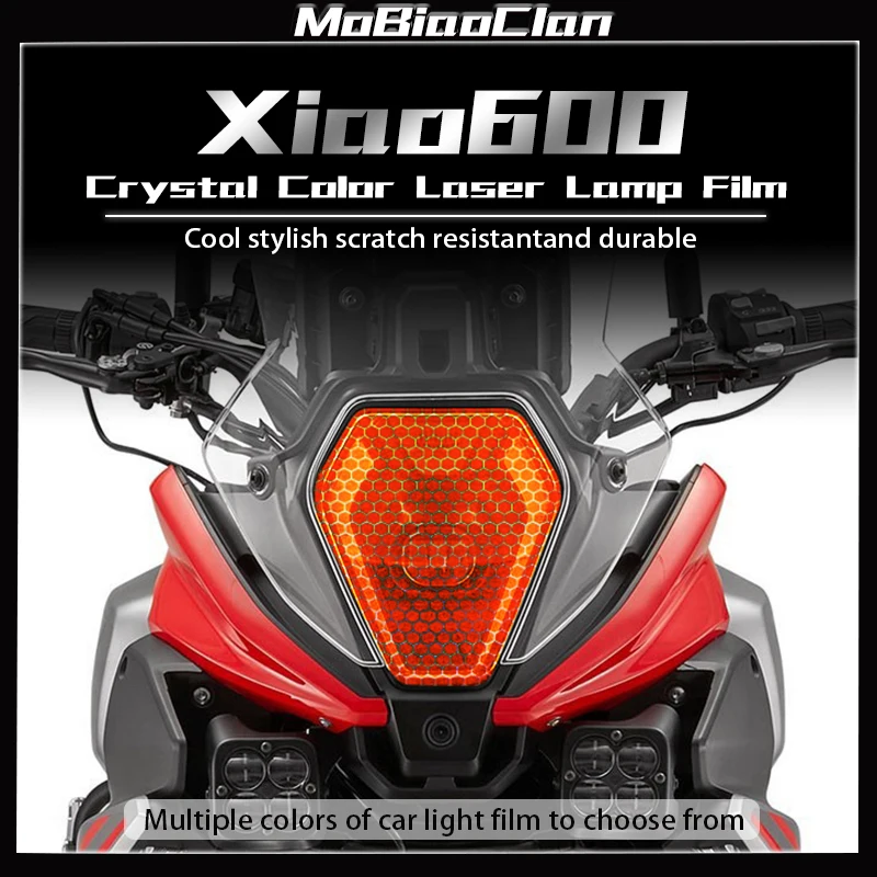 

For QJMOTOR Xiao 600 xiao600 2024 Modification Headlights And Taillights With Honeycomb Laser Protective Sticker Accessories