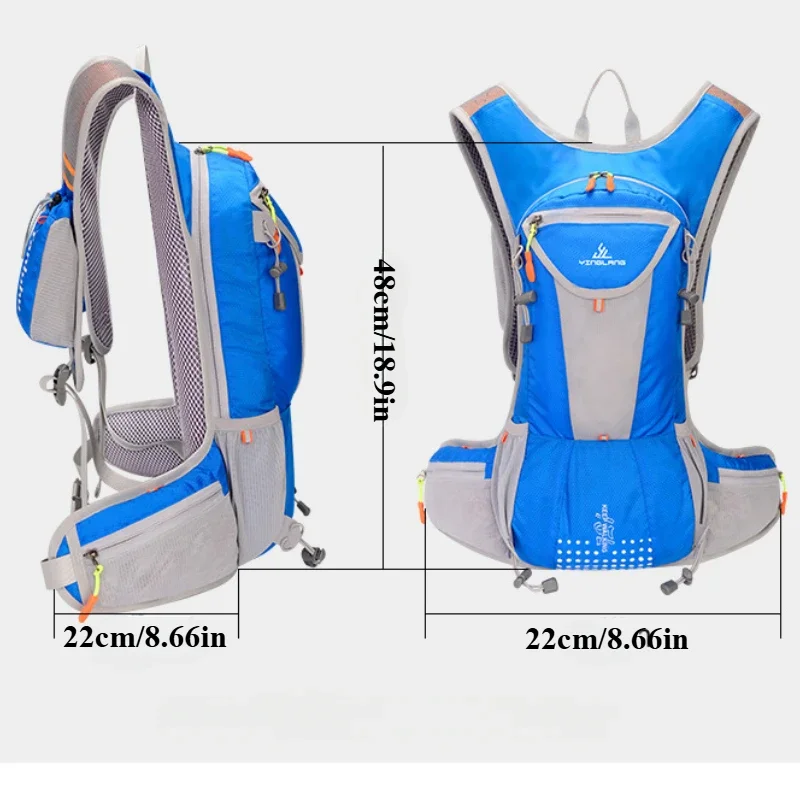 アウトドア スポーツ ダッフル バッグ男性と女性の自転車乗馬バックパック軽量通気性マラソン ランニング ハイキング登山バッグ