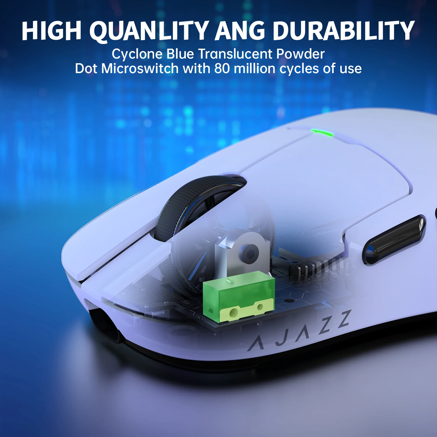 Imagem -06 - Mouse para Jogos Tri-mode Attack Shark x Ajazz Aj159p com Doca de Carregamento Magnética Sensor Paw3395 26000 Dpi Ultraleve 56g 1000hz