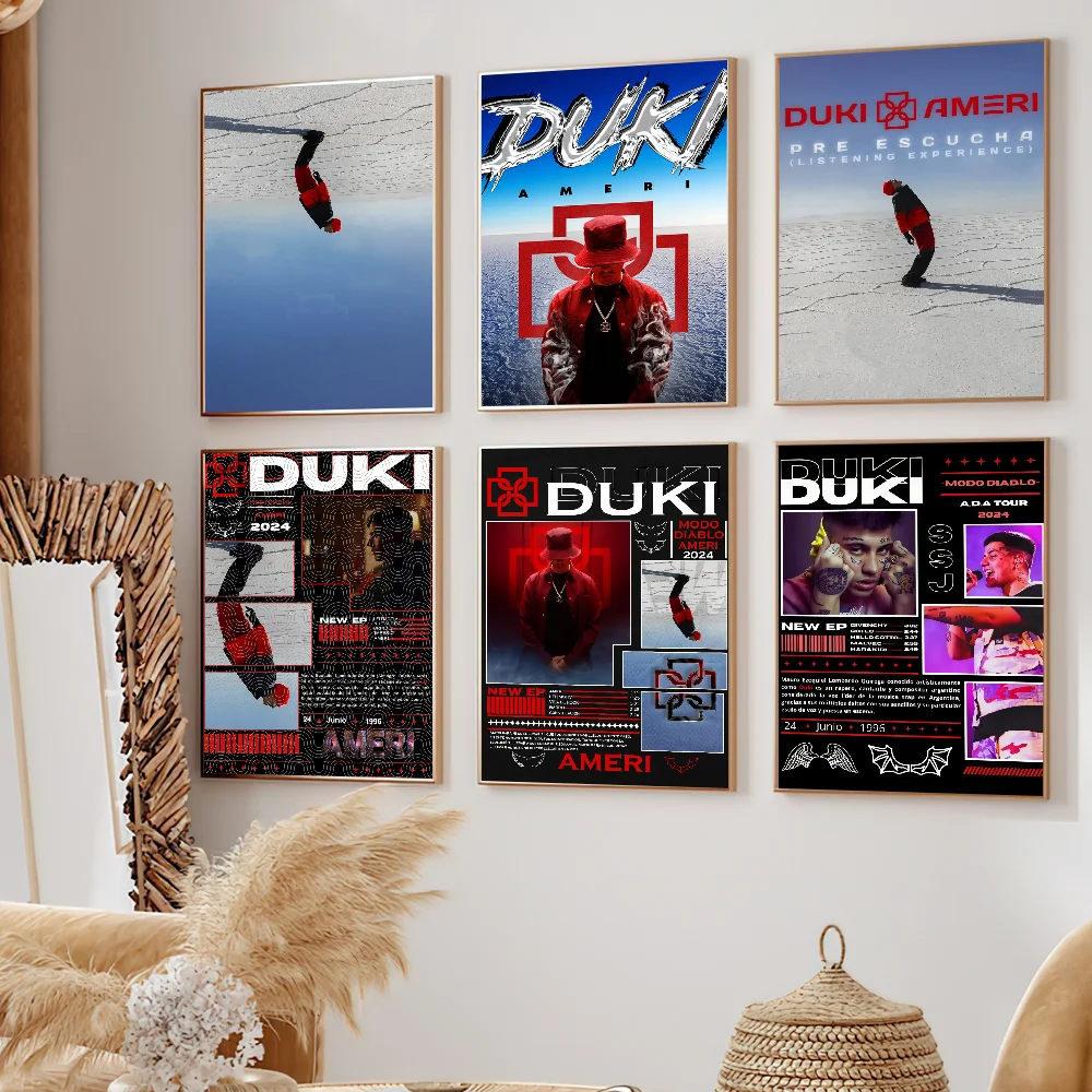 Rapper DUKI AMERI 2024 Poster Home Prints Wall Painting Bedroom Living Room Decoration Office