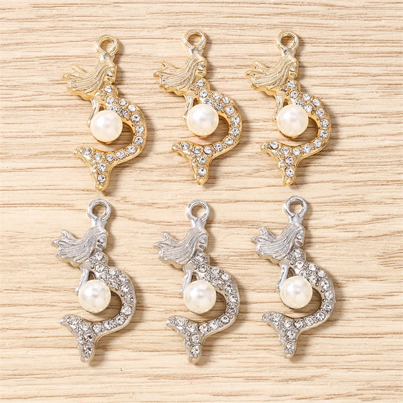 10 Stück niedliche, gemischte Kristall-Metall-Schildkröten- und Fischschalen-Anhänger für die Schmuckherstellung, Ohrhänger, Halsketten, DIY-Bastelarbeiten und Accessoires – Detail 20