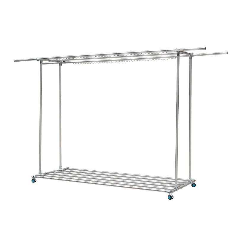 

Large outdoor stainless steel, windproof drying rack, floor-to-ceiling courtyard drying rack