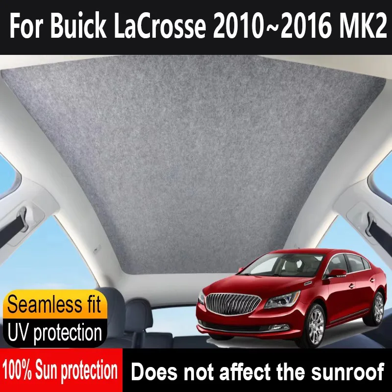 

Car Sunroof Insulation Roof Visor For Buick LaCrosse 2010~2016 2015 14 MK2 Anti-UV Electrostatic Adsorption Sky Curtain Sunshade