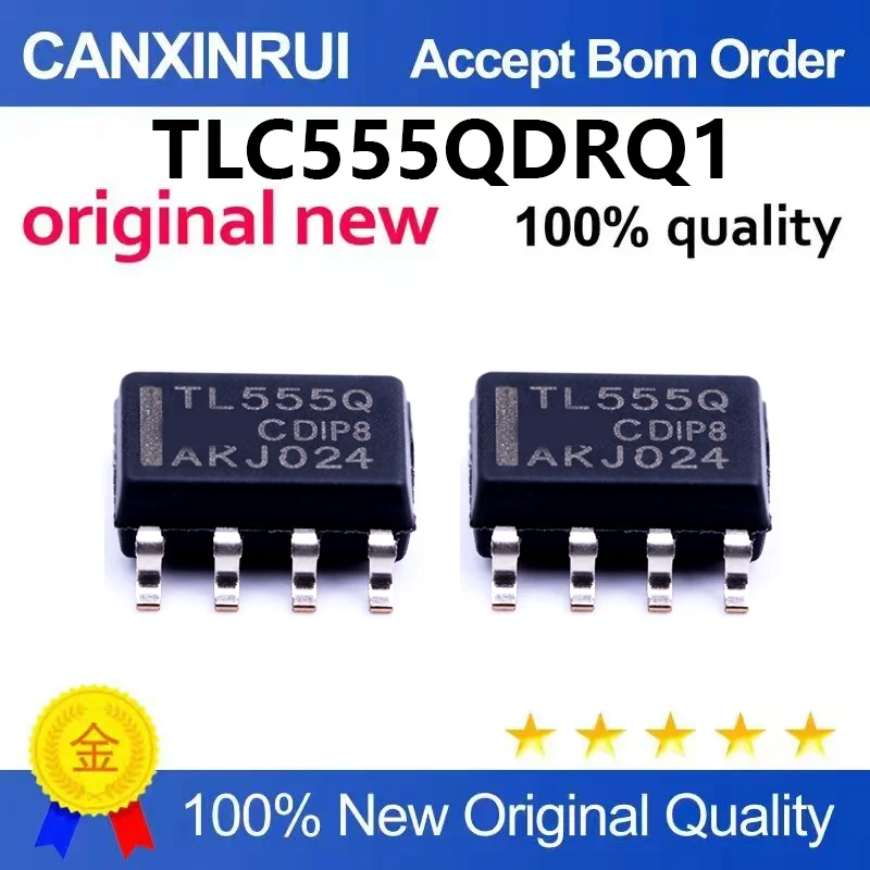 （5pcs-100pcs)Original genuine TLC555QDRQ1 silk screen TL555Q package SOIC-8 timer/timer