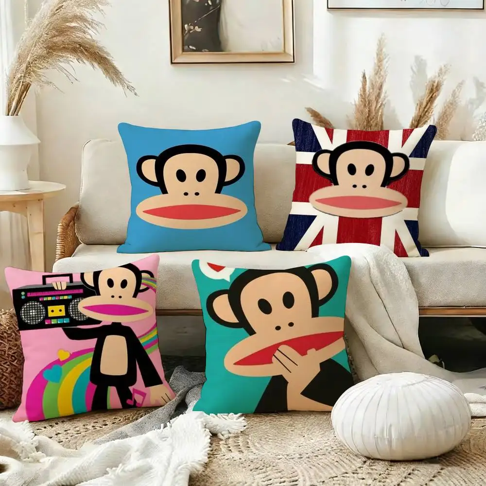 Bigmouth P-Paul  F-Frank-PF Pillow Case Square Double-Sided Sofa Cushion Cover Bedroom Bedside Pillow