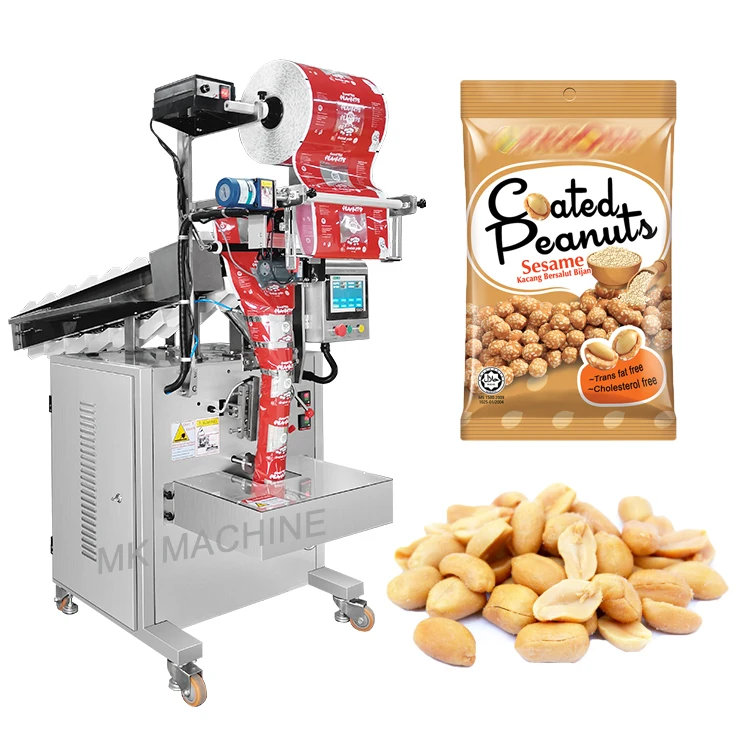 Empaquetadora vertical semiautomática del envasado del maní del pistacho del bolso del saquete para las nueces