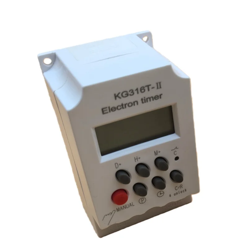 KG316T 220/12/110/24v 25A 10A Second Setting  Digital  Timer Switch Daily 7 Days Weekly Programmable time With power saving mode