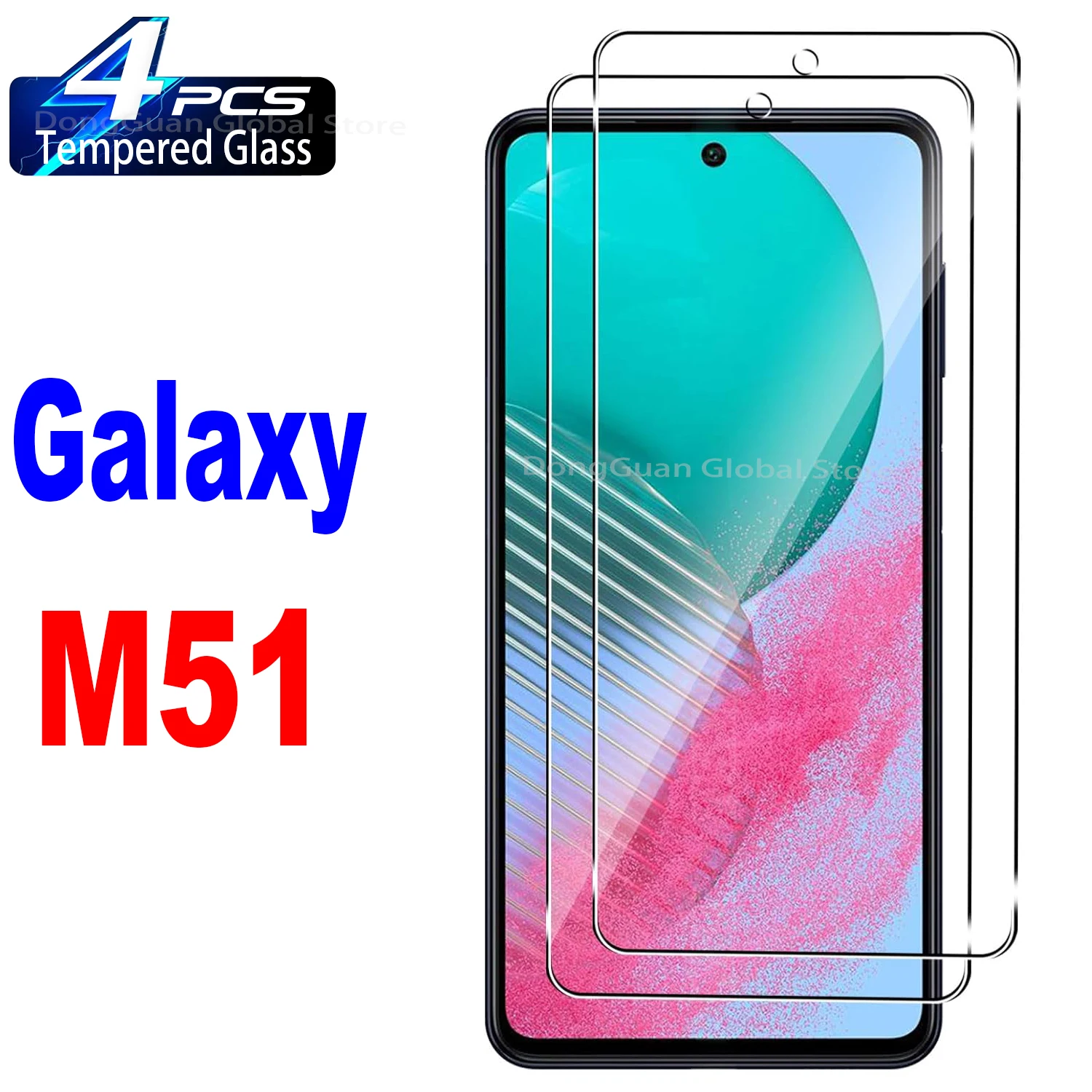 

For Samsung Galaxy M51 Tempered Glass Screen Protector Glass Film