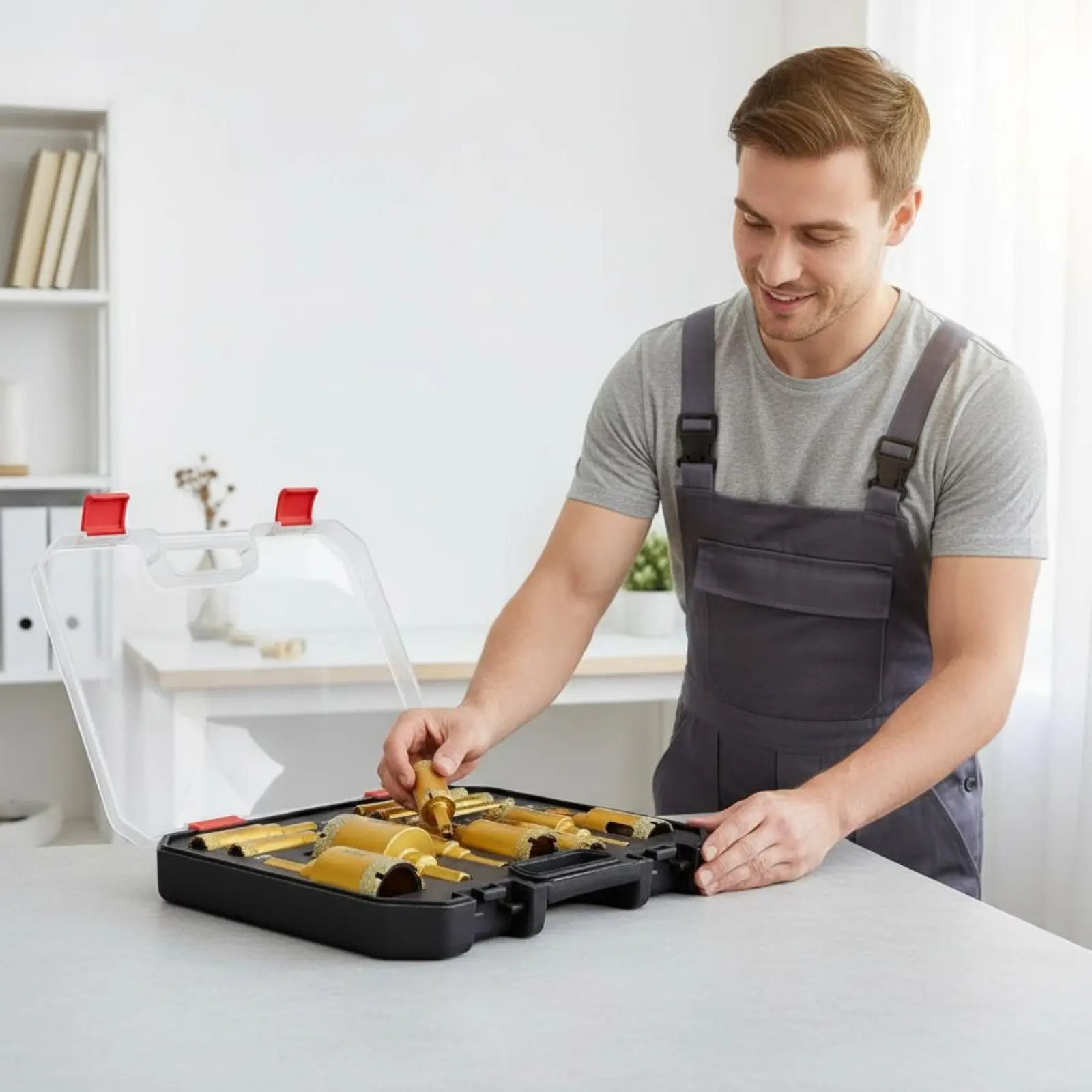 

Набор из 12 сварных алмазных сверл для сверления различных материалов: мрамора, камня, отверстий