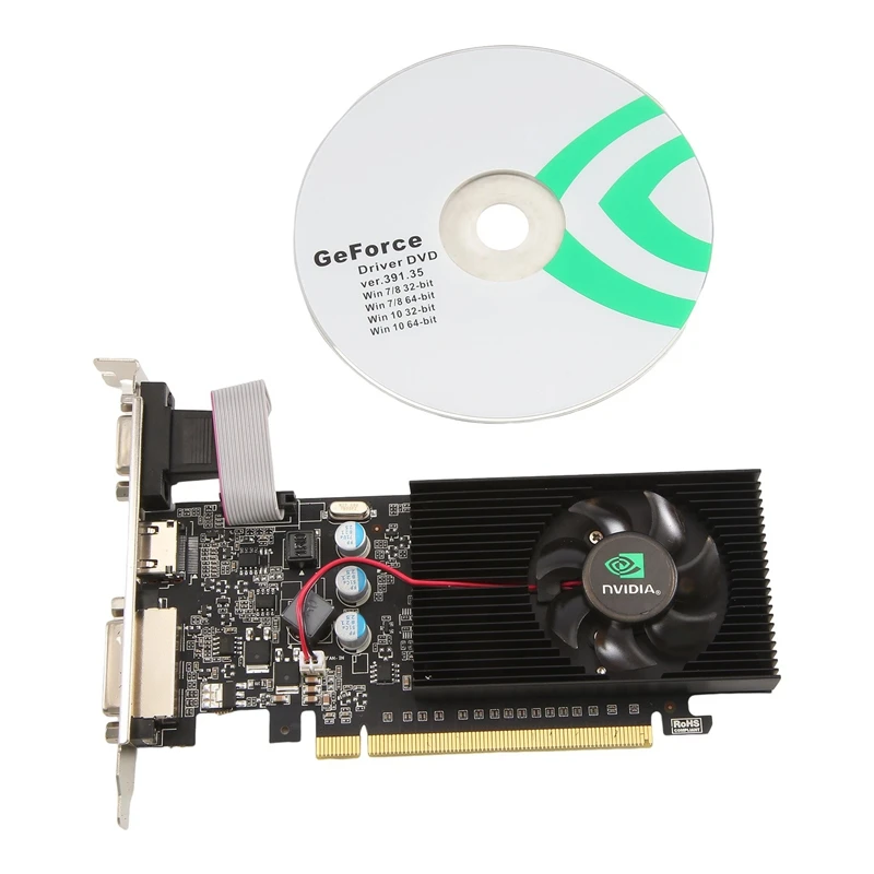 

GT730 2G Discrete Graphics Card For High-Definition Video Office Use Multi-Functional Convenient Show Practical Card Replacement