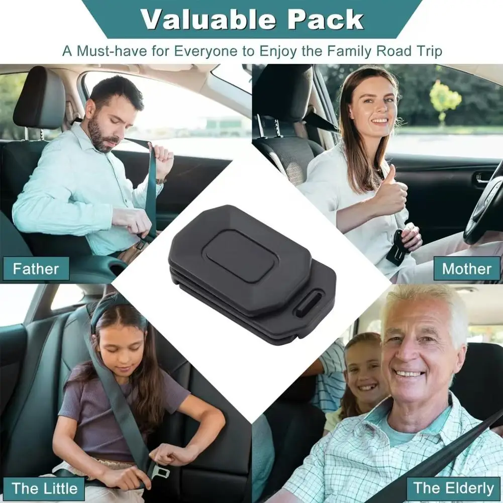 2/4PCS Car Seat Belt Clip Extender Safety Seatbelt Lock Buckle Plug Just plug and play Insert Socket Extender Safety Buckle