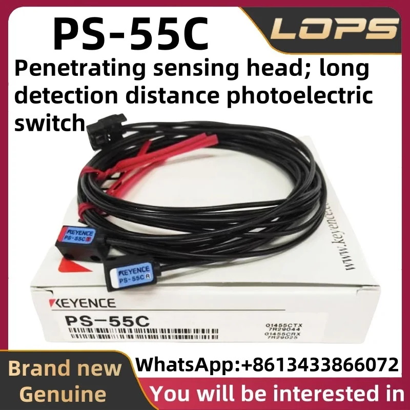 PS-55C KEYENCE New Original Penetrating sensing head; long detection distance photoelectric switch, large stock available
