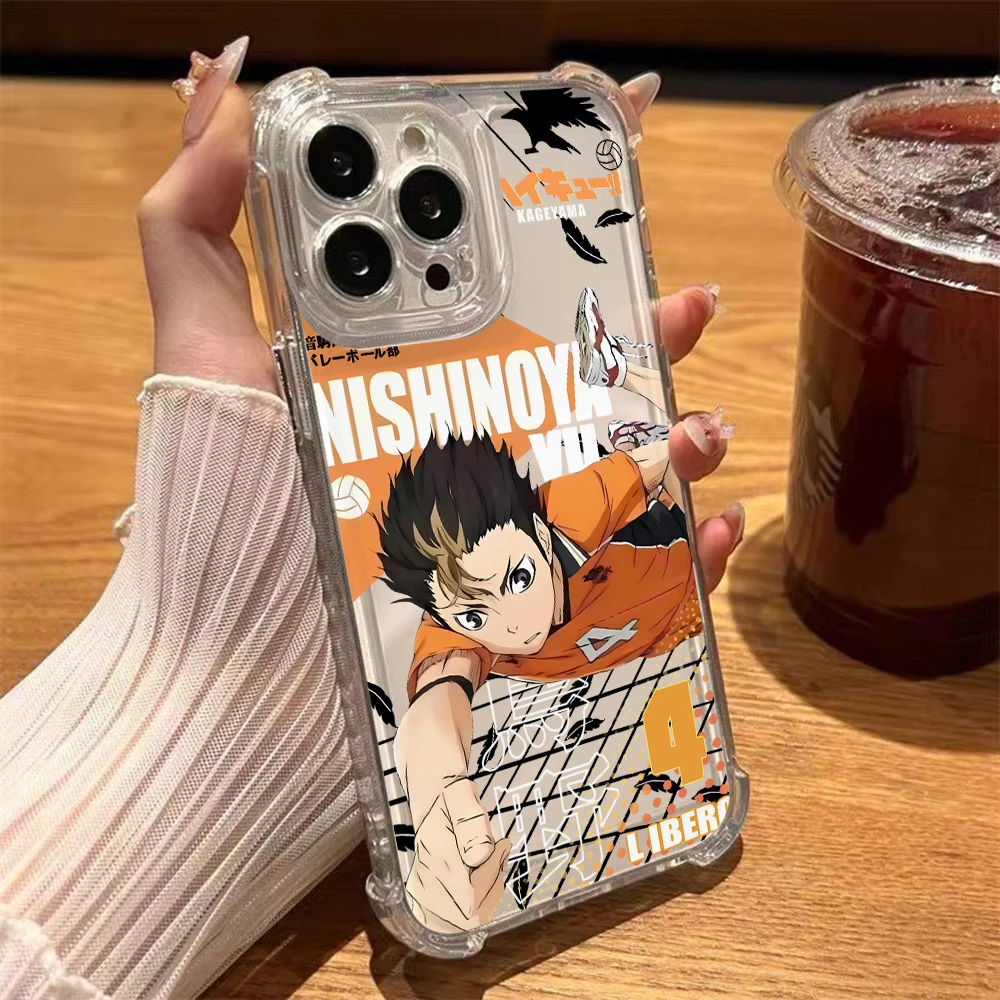 Haikyuu Oya Volleyball Handyhülle für iPhone 18 17 Air 16 15 14 Plus 13 12 Mini 11 Pro Max Weiche Dünne Transparente Hülle – Detail 10