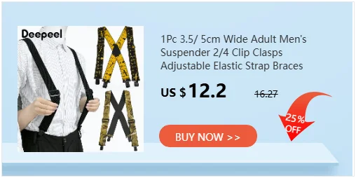 1Pc Deepeel 2.5*65cm Solid Color Children's Suspenders 4 Clips Y-shaped Braces Adjustable Elastic Band Jeans Pants Hanger Male