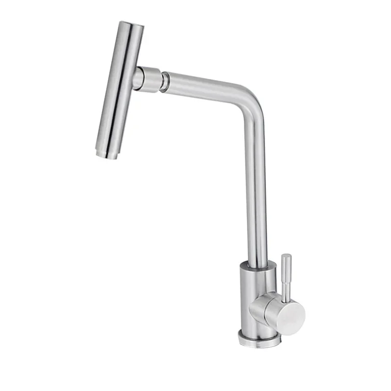 Bathroom Accessories, Stainless Steel Rotating Kitchen Sink, Hot and Cold Household Faucet