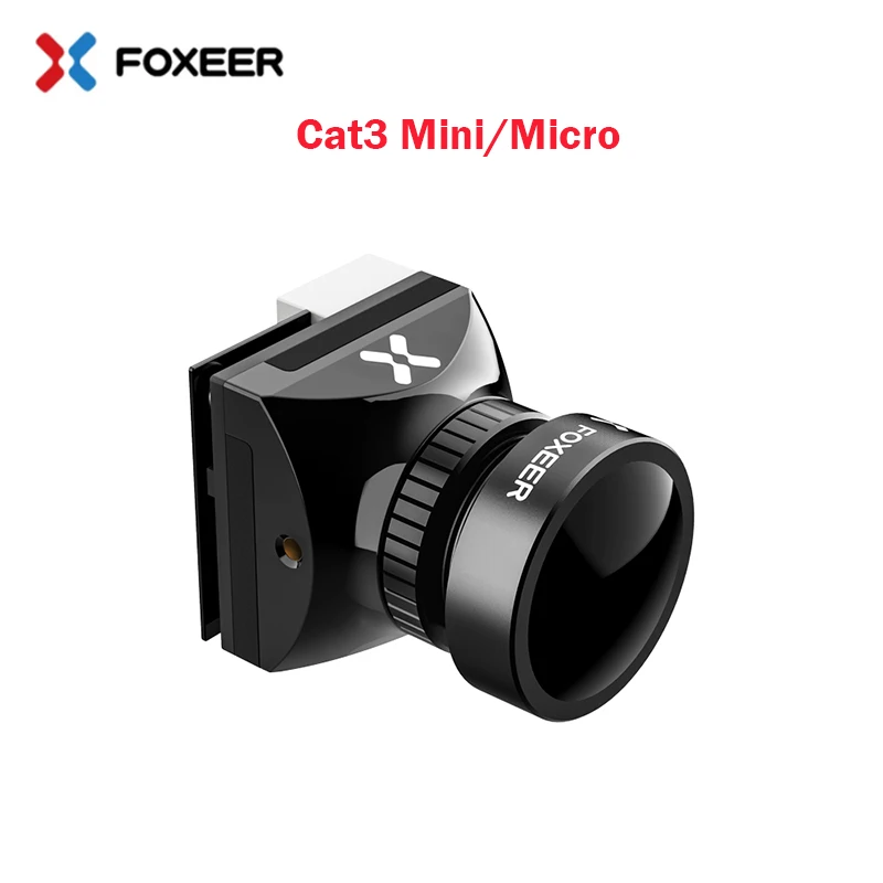 

Foxeer Cat3 Mini/Micro Cat 3 Night Flight 1200TVL StarLight FPV Camera 0.0001lux 1/3'' Sensor 16:9 4:3 P/N Switchable for FPV