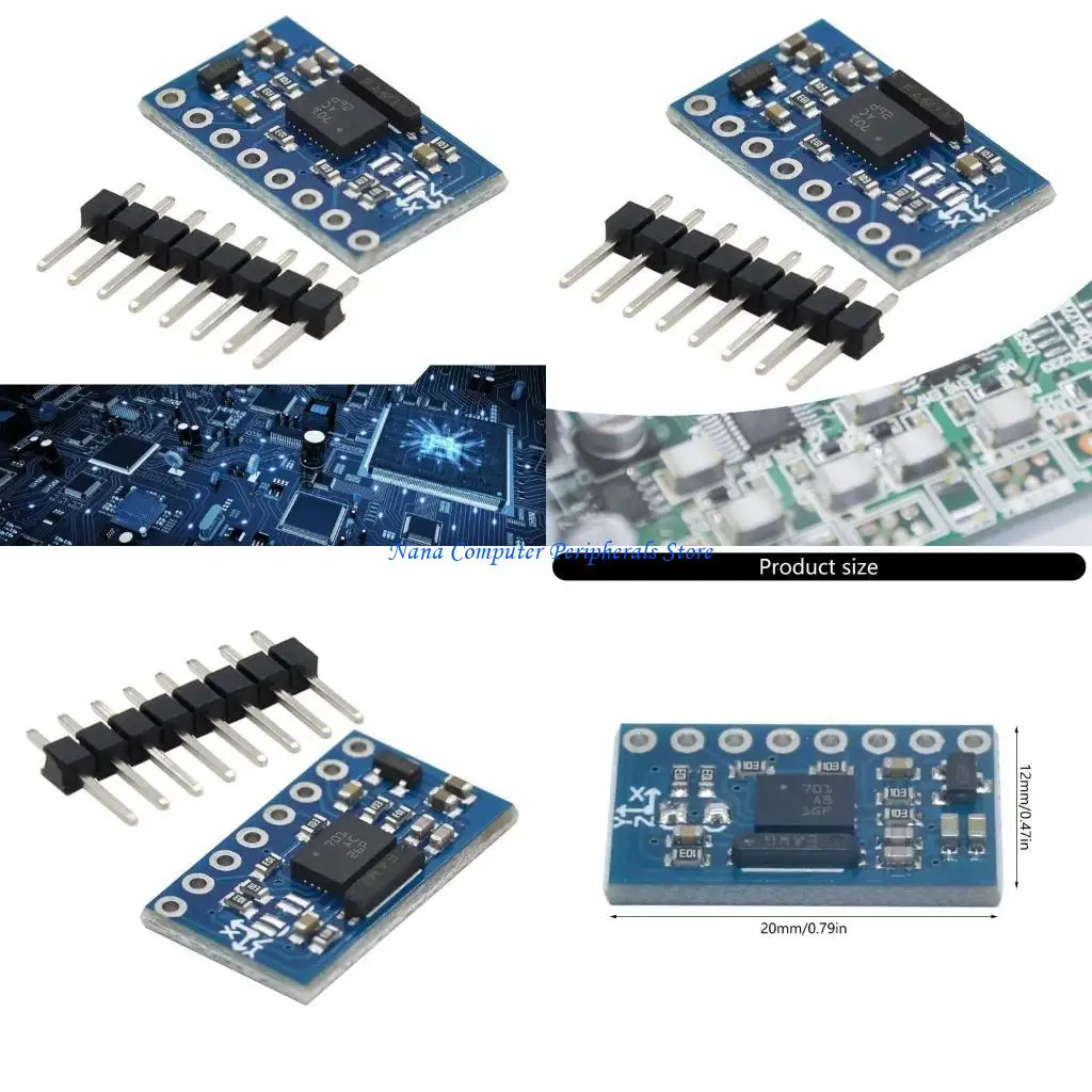 

F68C BNO055 9DOF 9‑Axes Sensors Module BNO055 Breakouts Board Sensors Module AHRS