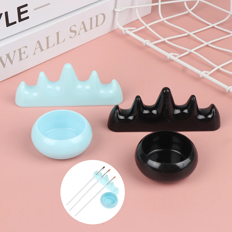 1Pc Nail Art Pen Washing Pen Cup With Holder Alcohol Nail Washing Cleaning Cup Pen Holder Manicure Tools