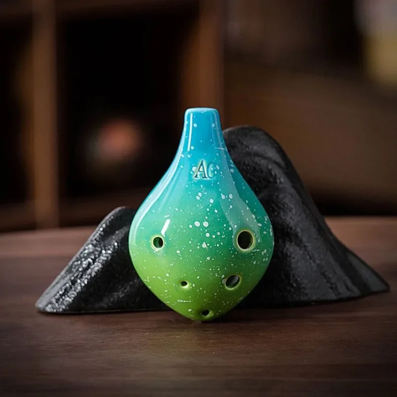 Ocarina Mayor Inner Ac Key, niveau professionnel, adulte, école primaire, élève, ciel étoilé, céramique, six trous, alto traditionnel