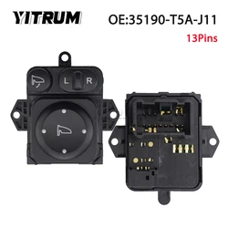 YITRUM 35190-T5A-J11 35190-T5A-J01 35190-T5A-J010 Mirror Control Adjustment Switch For 12-17 HONDA CRV ODYSSEY XR-V CU2 ELYSION