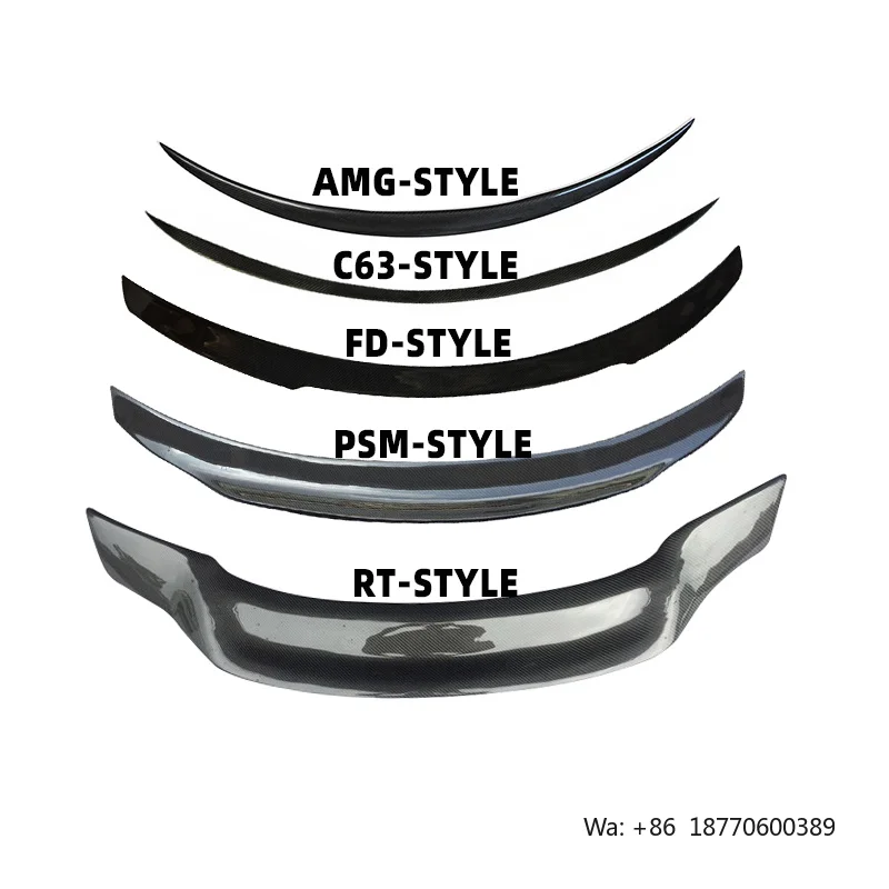 

Carbon Fiber Rear Trunk Roof Spoiler Wing for Mercedes Benz C Class W205