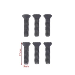 M5 M6 22mm 6Pcs Left Hand Thread Fixing Screw For UNF Drill Chuck Shank Adapter Screw Woodowrking Drill Tool Accessories